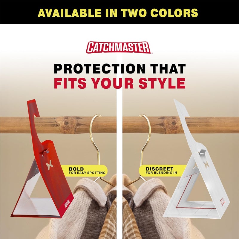 Catchmaster Clothing Moth Traps with Premium Extra Strength Odorless Pheromone Technology – XL Hardwood Design, Extra-Strength Glue – Traps & Targets Casemaking and Webbing Moths - 6-Pack - Image 3